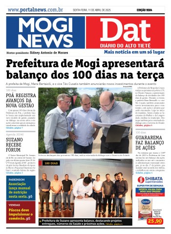Edição Jornal Digital Mogi News / DAT - 10 de abril de 2025