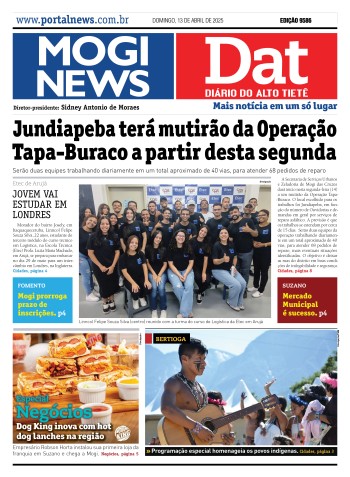 Edição Jornal Digital Mogi News Dat - 13 de abril de 2025