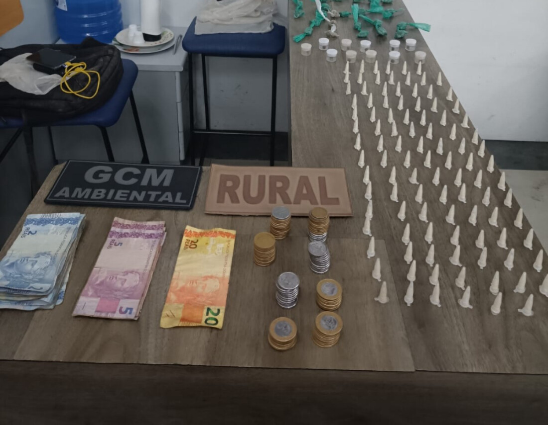 GCM de Mogi prende quatro suspeitos por tráfico durante Operação Força Azul