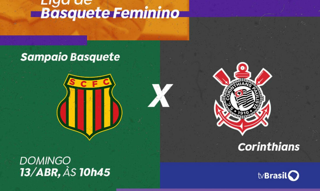 TV Brasil exibe Sampaio Basquete x Corinthians no domingo