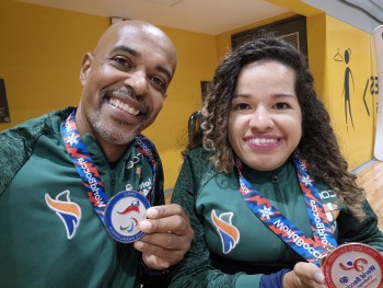 Atleta paralímpica de bocha conquista a prata em campeonato internacional 
