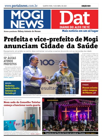 Edição Mogi News/DAT - 16 de abril de 2024
