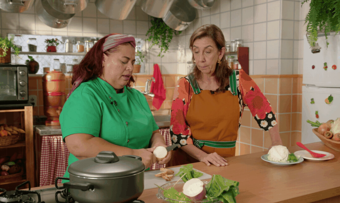 Chef Regina Tchelly prepara receitas com feijão no Xodó de Cozinha