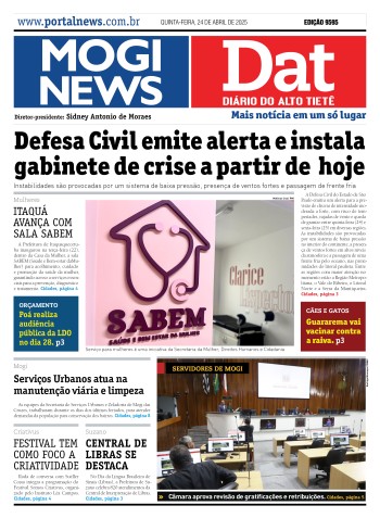 Edição Mogi News/DAT - 24 de abril de 2024