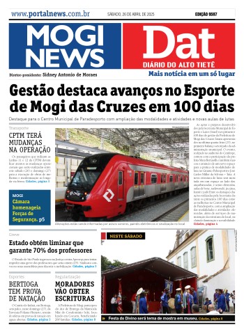 Edição Mogi News/DAT - 26 de abril de 2024