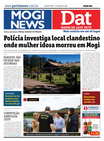 Edição Mogi News/DAT - 1 de maio de 2025