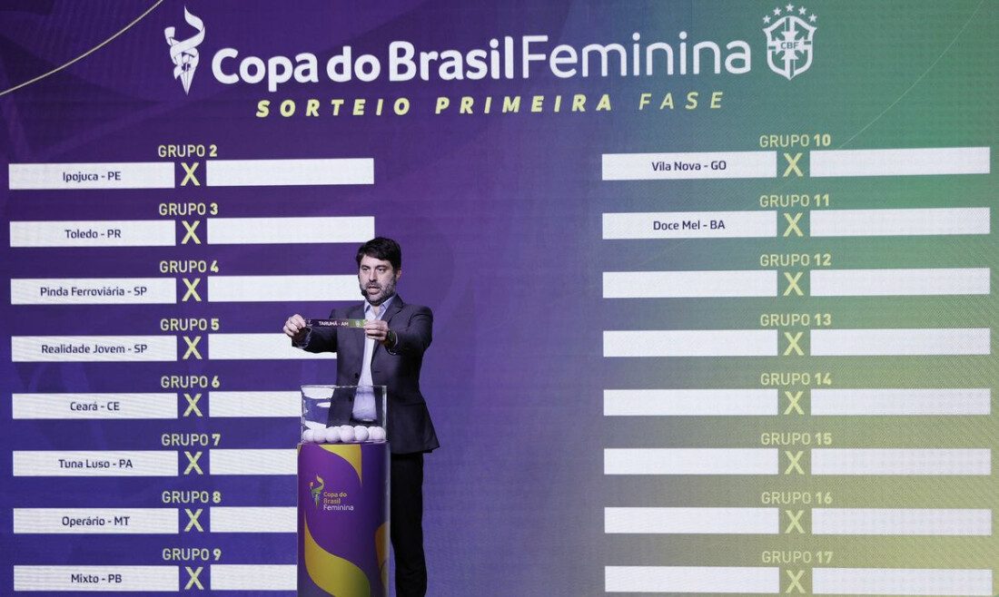 Copa do Brasil Feminina tem confrontos da primeira fase definidos
