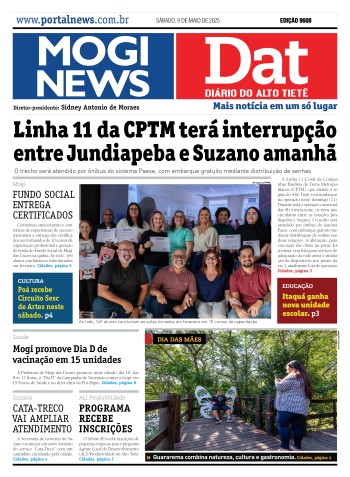 Edição Mogi News/DAT - 10 de maio de 2025