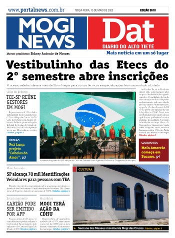 Edição Mogi News/DAT - 13 de maio de 2025