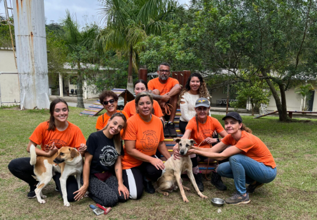 Voluntários do Passeio Animal fazem a alegria de cães do canil de Mogi