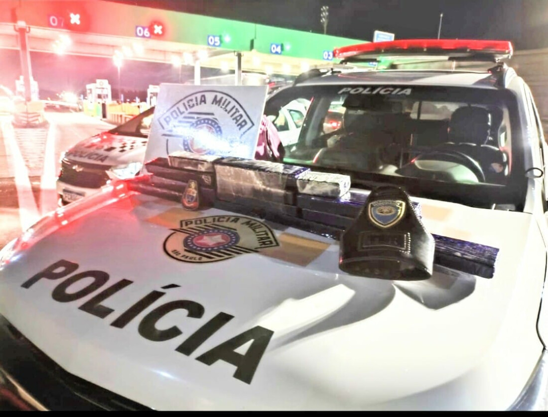 TOR da Polícia Rodoviária apreende 10 kg de maconha no pedágio de Guararema