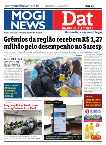 Edição Mogi News/DAT - 16 de maio de 2025