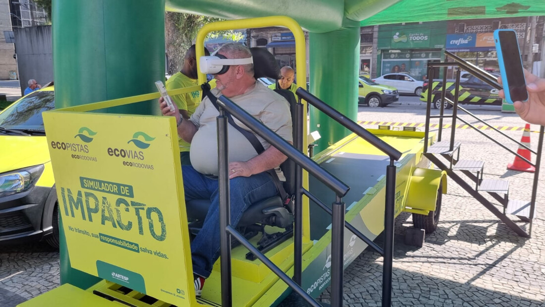 Maio Amarelo: simulador de impacto chega em Itaquá na próxima quinta (22)