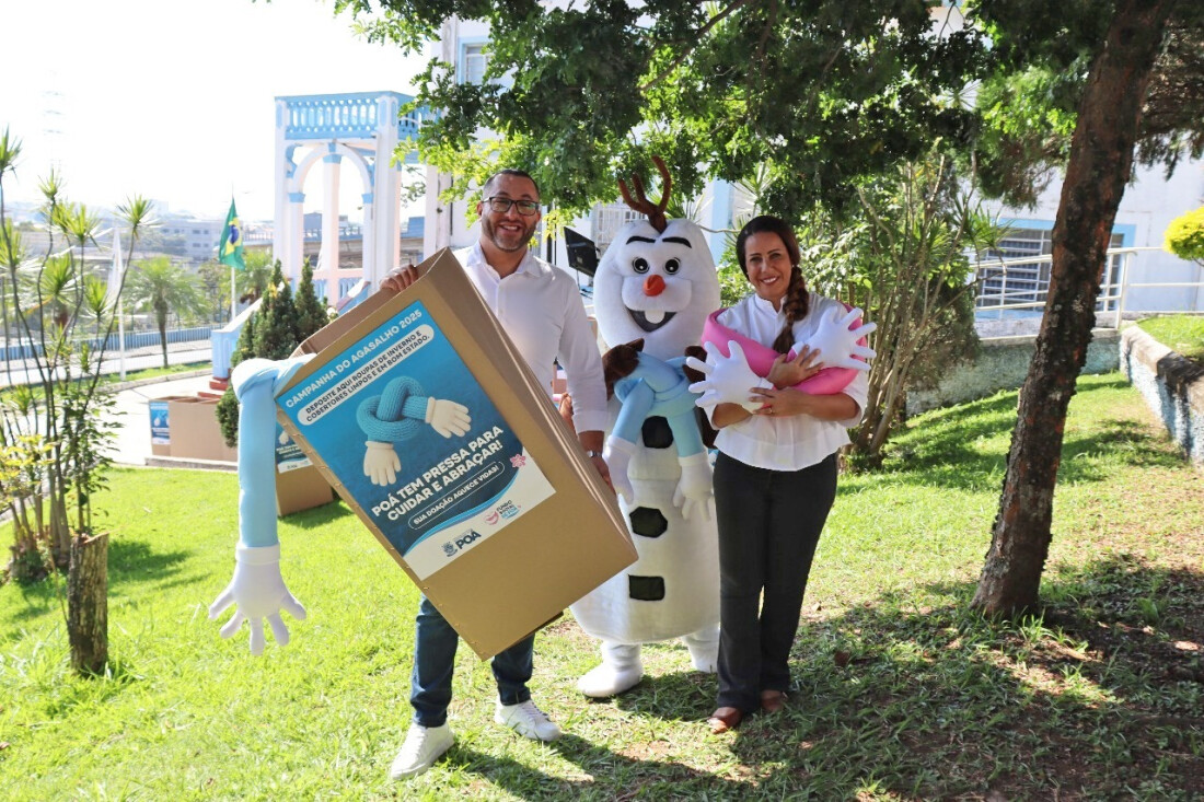 Prefeito e primeira-dama lançam Campanha do Agasalho 2025 em Poá