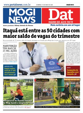 Edição Mogi News/DAT - 18 de maio de 2025