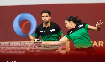 Mesatenistas Gui Teodoro e Giulia Takahashi vão às oitavas do Mundial