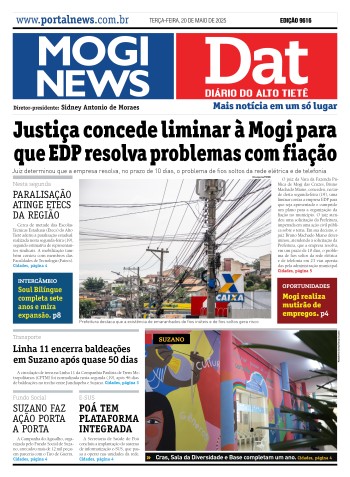 Edição Mogi News/DAT - 20 de maio de 2025