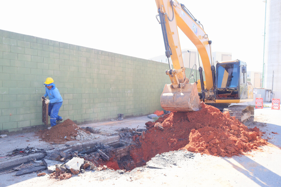 Interdição: Poá realiza obras de drenagem na rua União para conter alagamentos