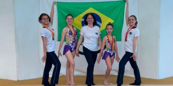 Delegação de Ginástica Rítmica de Mogi conquista medalhas no Chile