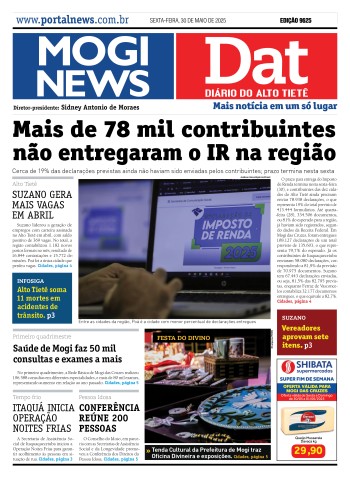 Edição Mogi News/DAT - 30 de maio de 2025