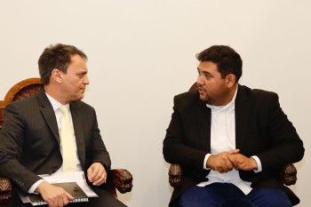 Pedro Ishi se encontra com secretário estadual de Segurança Pública