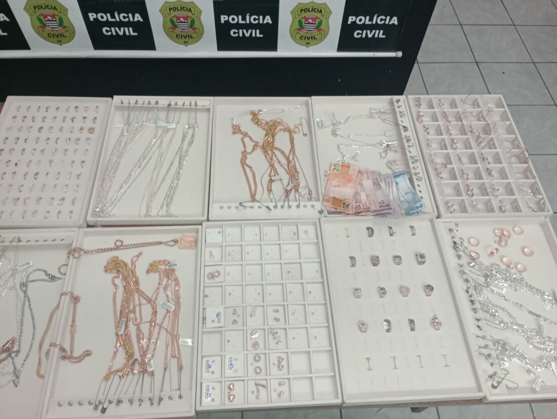 GCM impede furto a joalheria em Suzano e prende suspeito com R$ 15 mil em produtos