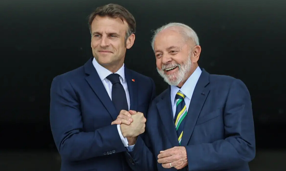 Lula pede que Macron “abra seu coração” para acordo com Mercosul