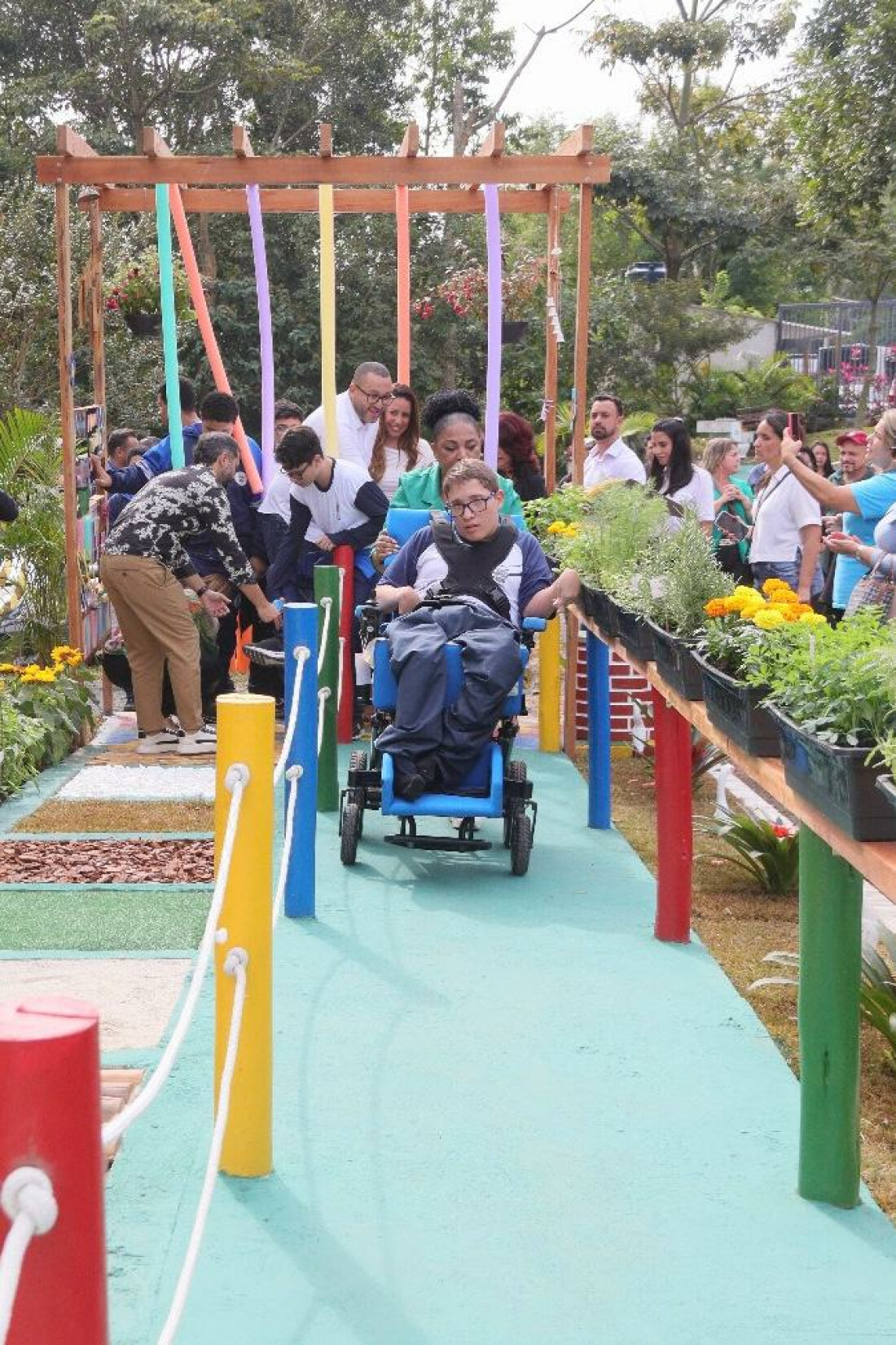 Saulo Souza inaugura primeiro Jardim Sensorial do Alto Tietê