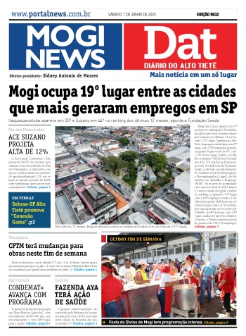 Edição Mogi News/DAT - 7 de junho de 2025