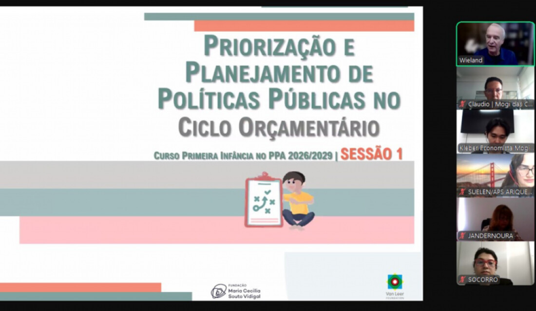 Mogi é selecionada para formação sobre a Primeira Infância no Plano Plurianual