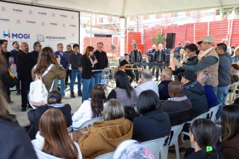 Prefeita de Mogi dá início às obras de revitalização da Praça Kaizuka, em Cezar 