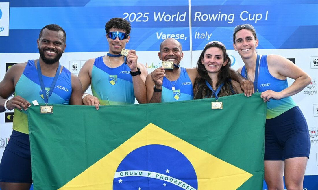 Remo: Brasil fecha etapa de Varese da Copa do Mundo com três medalhas