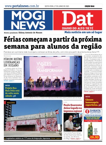 Edição Mogi News/DAT - 27 de junho de 2025