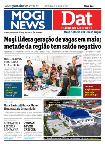 Edição Mogi News/DAT - 1 de julho de 2025