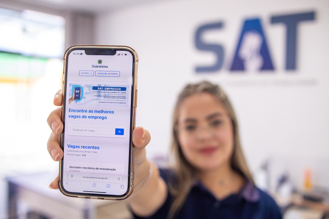 Guararema inicia julho com 96 vagas de emprego disponíveis pelo SAT