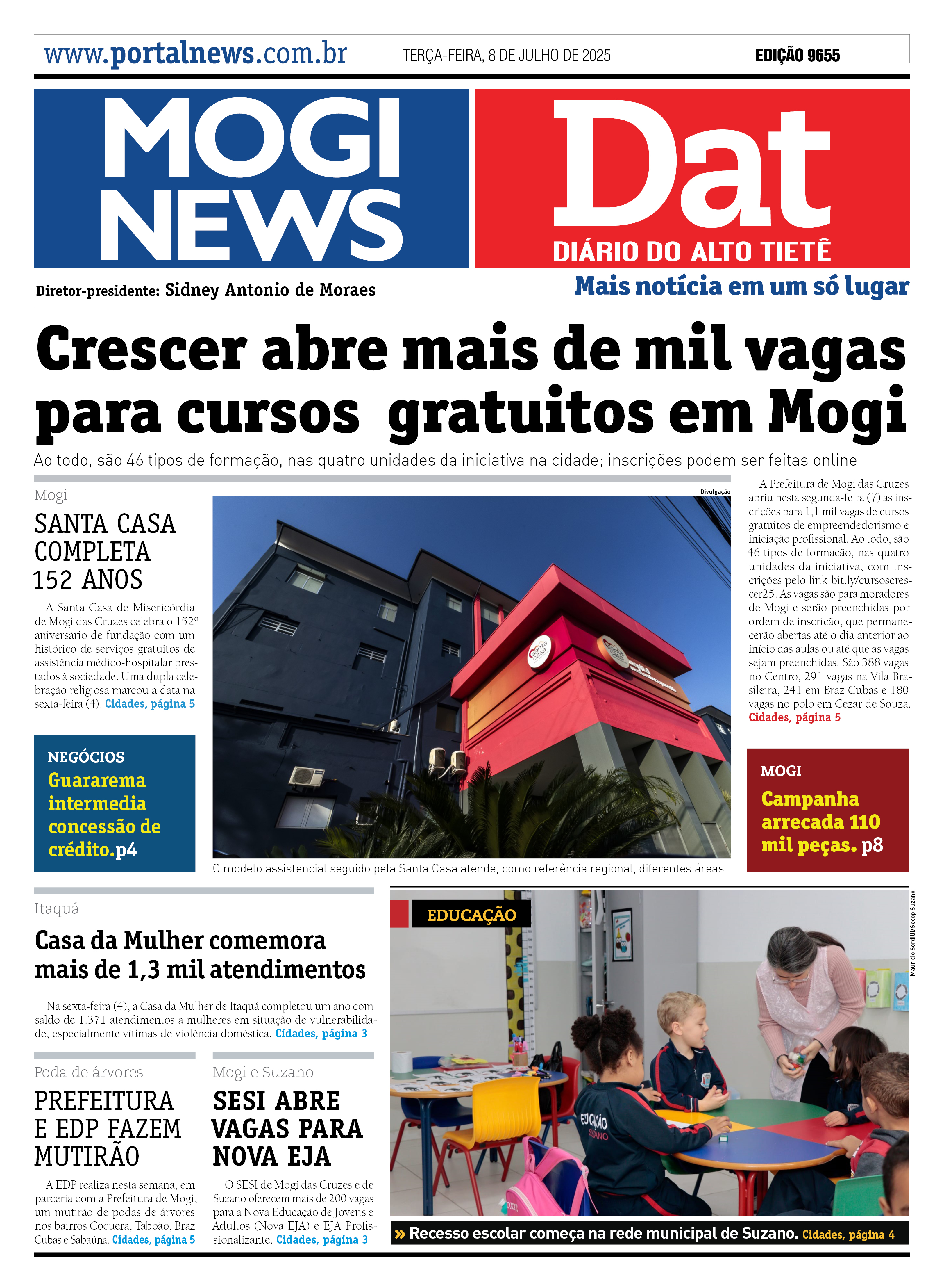 Edição Mogi News/DAT - 8 de julho de 2025