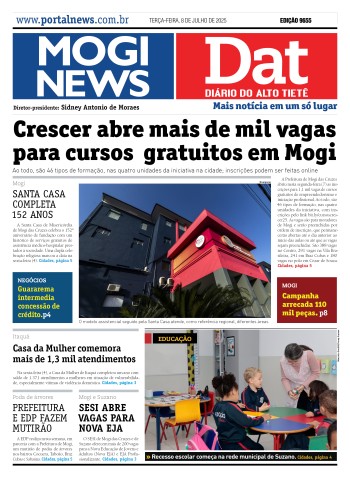 Edição Mogi News/DAT - 8 de julho de 2025