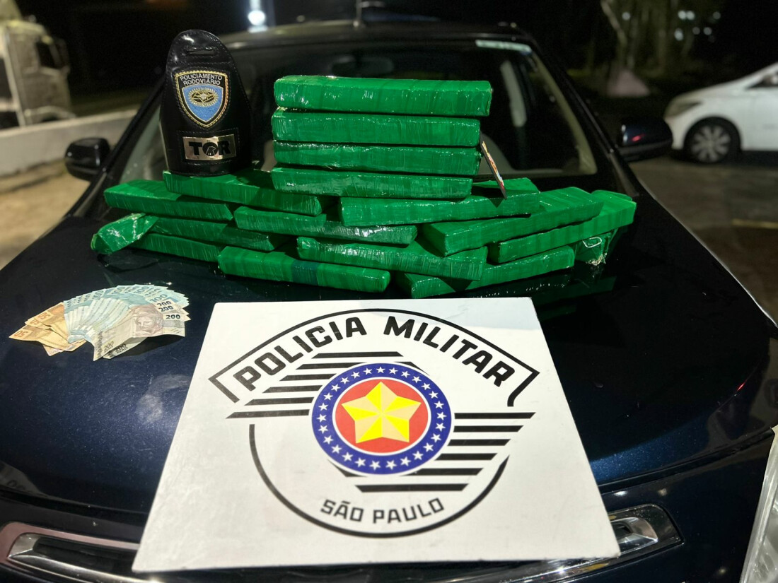 TOR da Polícia Rodoviária prende 3 por tráfico e apreende 13 quilos de maconha 