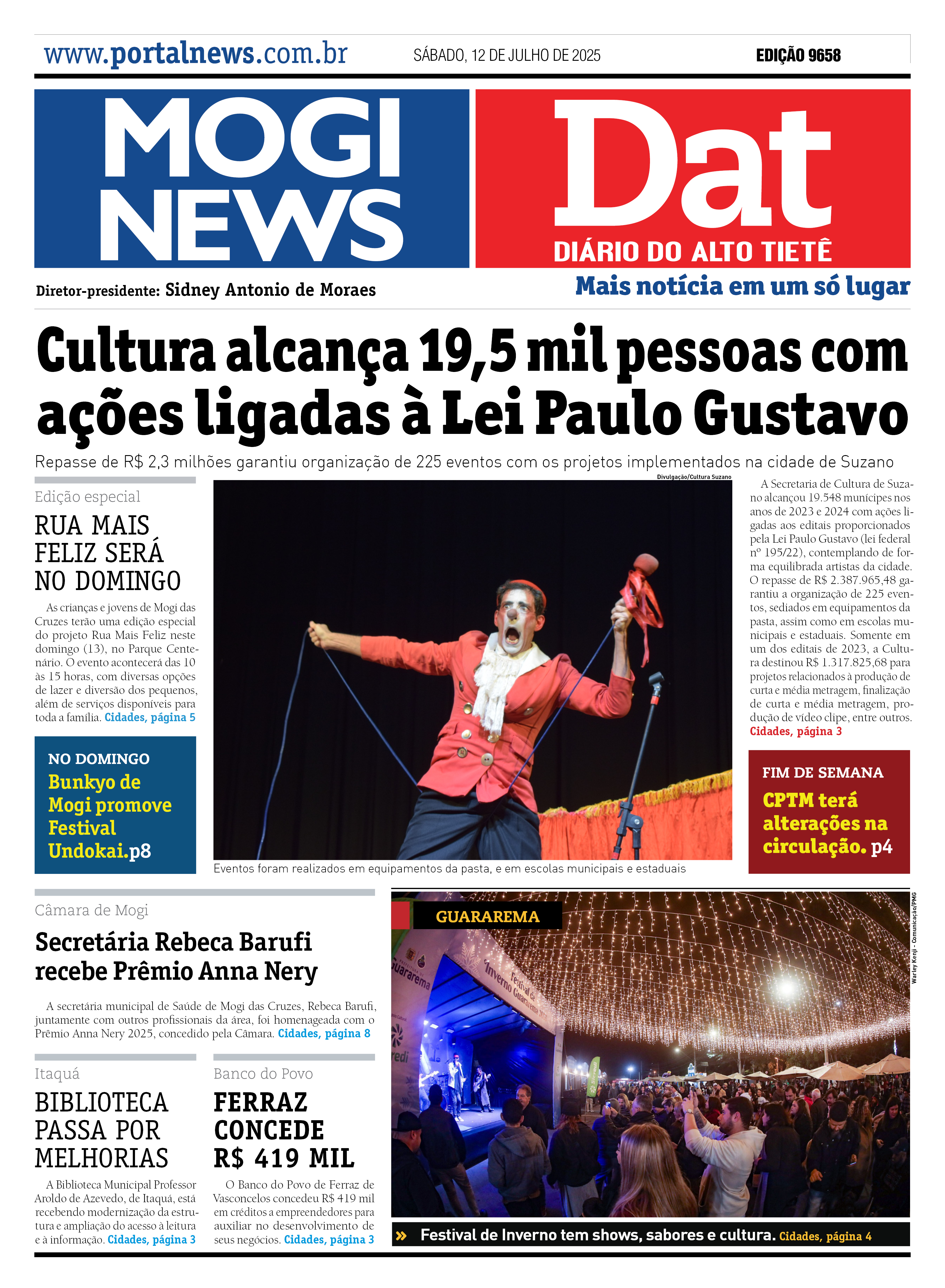 Edição Mogi News/DAT - 12 de julho de 2025