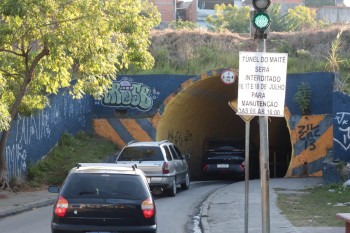 Túnel entre Jardim Maitê e Jardim Luela será interditado para revitalização