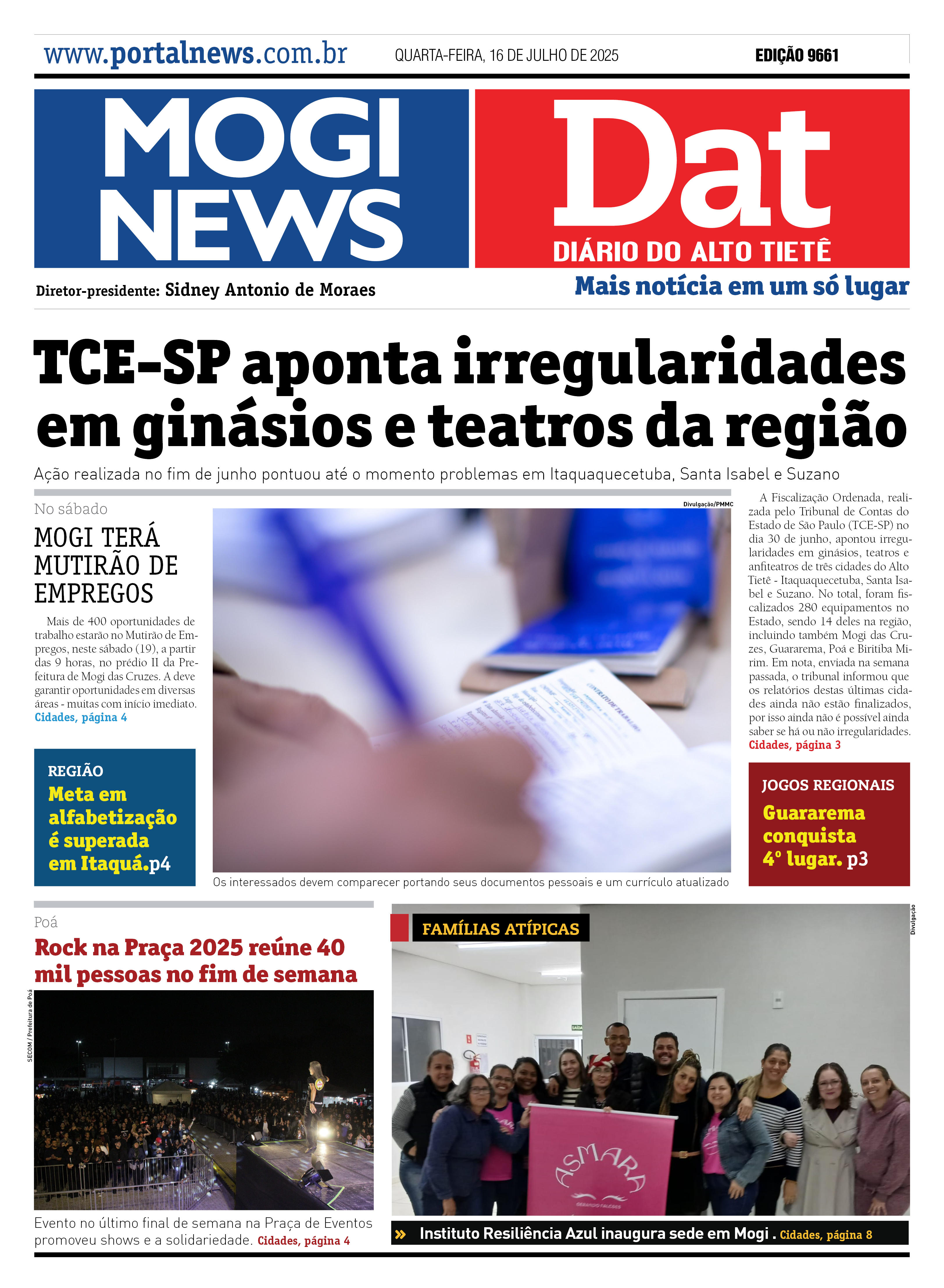 Edição Mogi News/DAT - 16 de julho de 2025