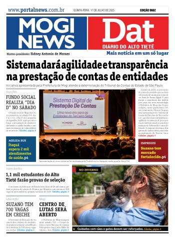 Edição Mogi News/DAT - 17 de julho de 2025