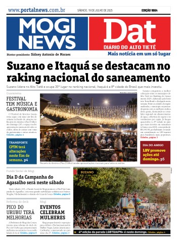 Edição Mogi News/DAT - 19 de julho de 2025