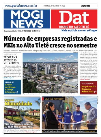 Edição Mogi News/DAT - 20 de julho de 2025