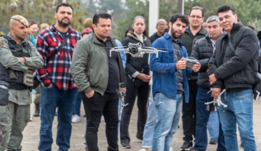 Grupo de Fiscalização Integrada do Alto Tietê Cabeceiras realiza treinamento com drones