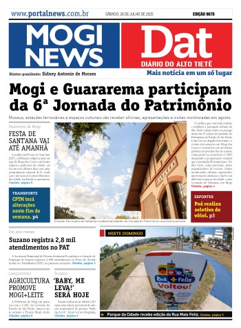 Edição Mogi News/DAT - 26 de julho de 2025
