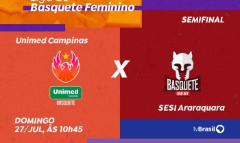 TV Brasil exibe duelo entre Unimed Campinas e Sesi Araraquara