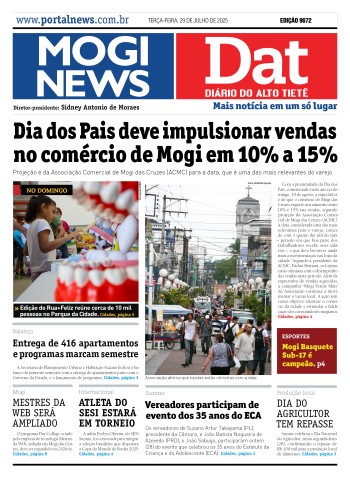 Edição Mogi News/DAT - 29 de julho de 2025