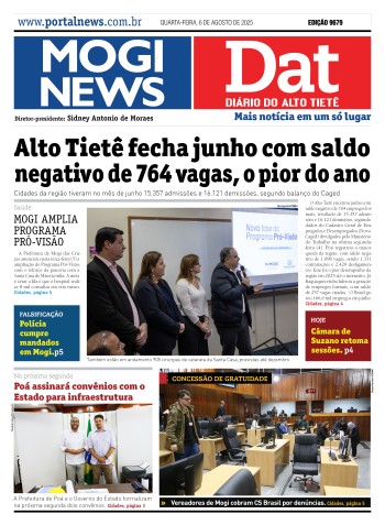 Edição Mogi News/DAT -  6 de agosto de 2025