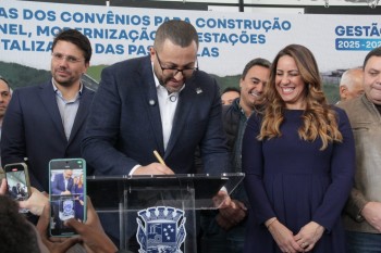 Poá formaliza convênios para obras do Rodoanel e estações de trem